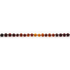 Baltic Amber Teething Bracelet. Baroque Rainbow 5mm - XB55RB1