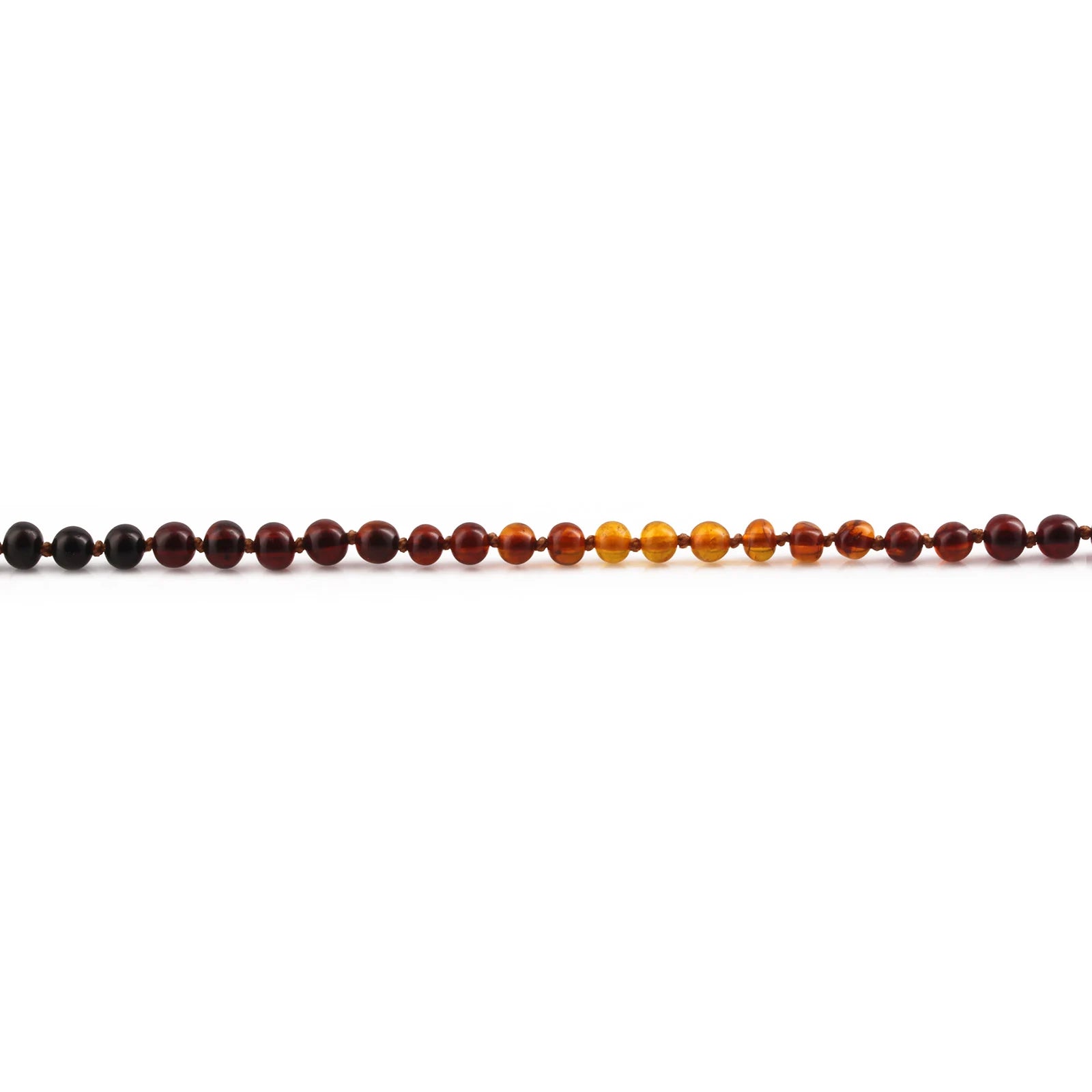 Natural Baltic Amber Junior Necklace. Baroque Rainbow 5mm - XB55RB2