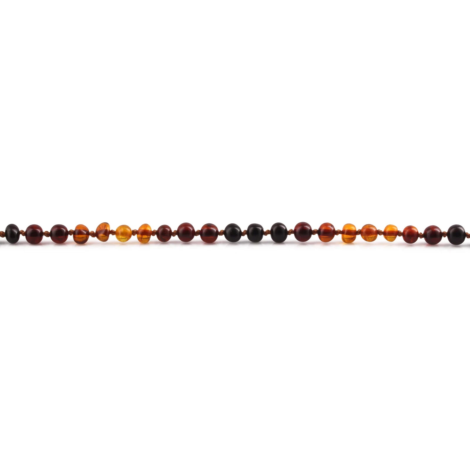 Natural Baltic Amber Junior Necklace. Baroque Rainbow 5mm - XB55RB3
