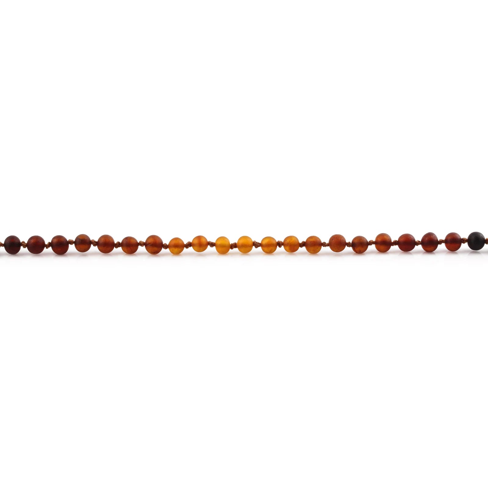 Natural Baltic Amber Junior Necklace. Baroque Rainbow 5mm - XB55RB2M