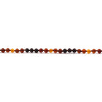 Baltic Amber Teething Necklace. Baroque Rainbow 5mm - XB55RB3M