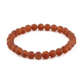 Adult Baltic Amber Bracelet. Baroque Cognac 6mm - XB65CM