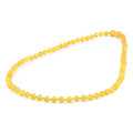 Adult Baltic Amber Necklace. Baroque Yellow 5mm - XB54YM