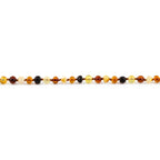Adult Baltic Amber Necklace. Baroque Multicolour 5mm - XB54M