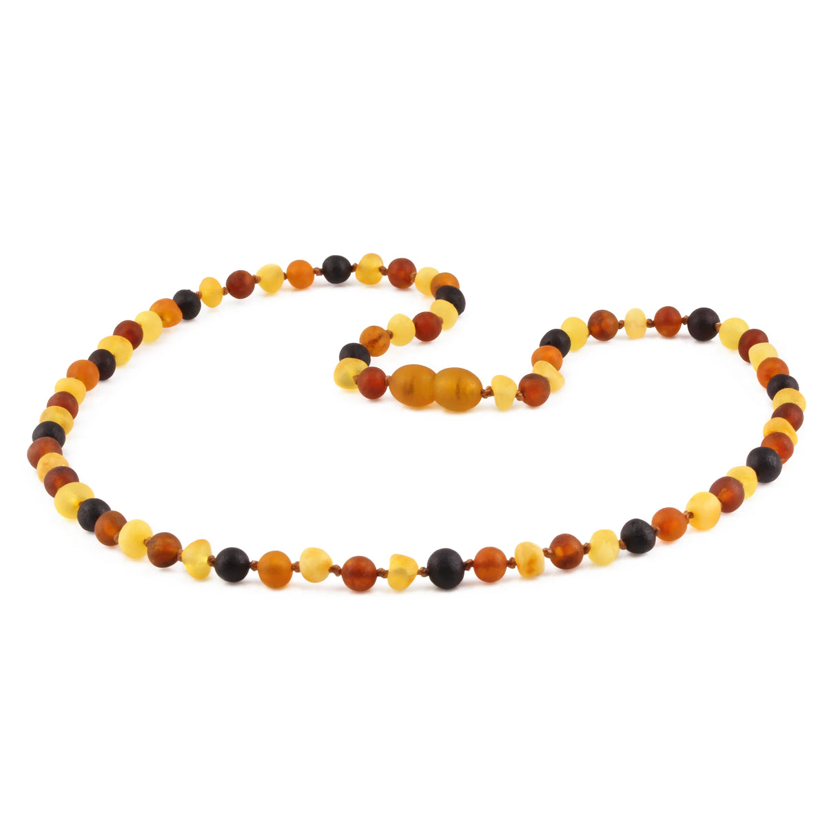 Adult Baltic Amber Necklace. Baroque Multicolour 5mm - XB54MM