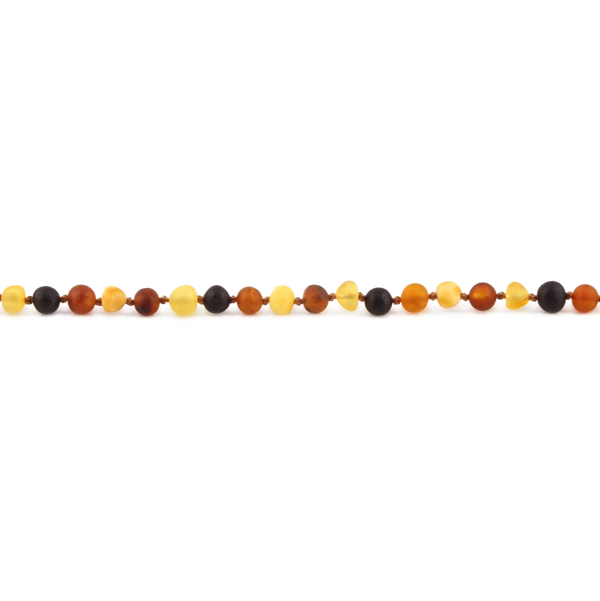 Adult Baltic Amber Necklace. Baroque Multicolour 5mm - XB54MM