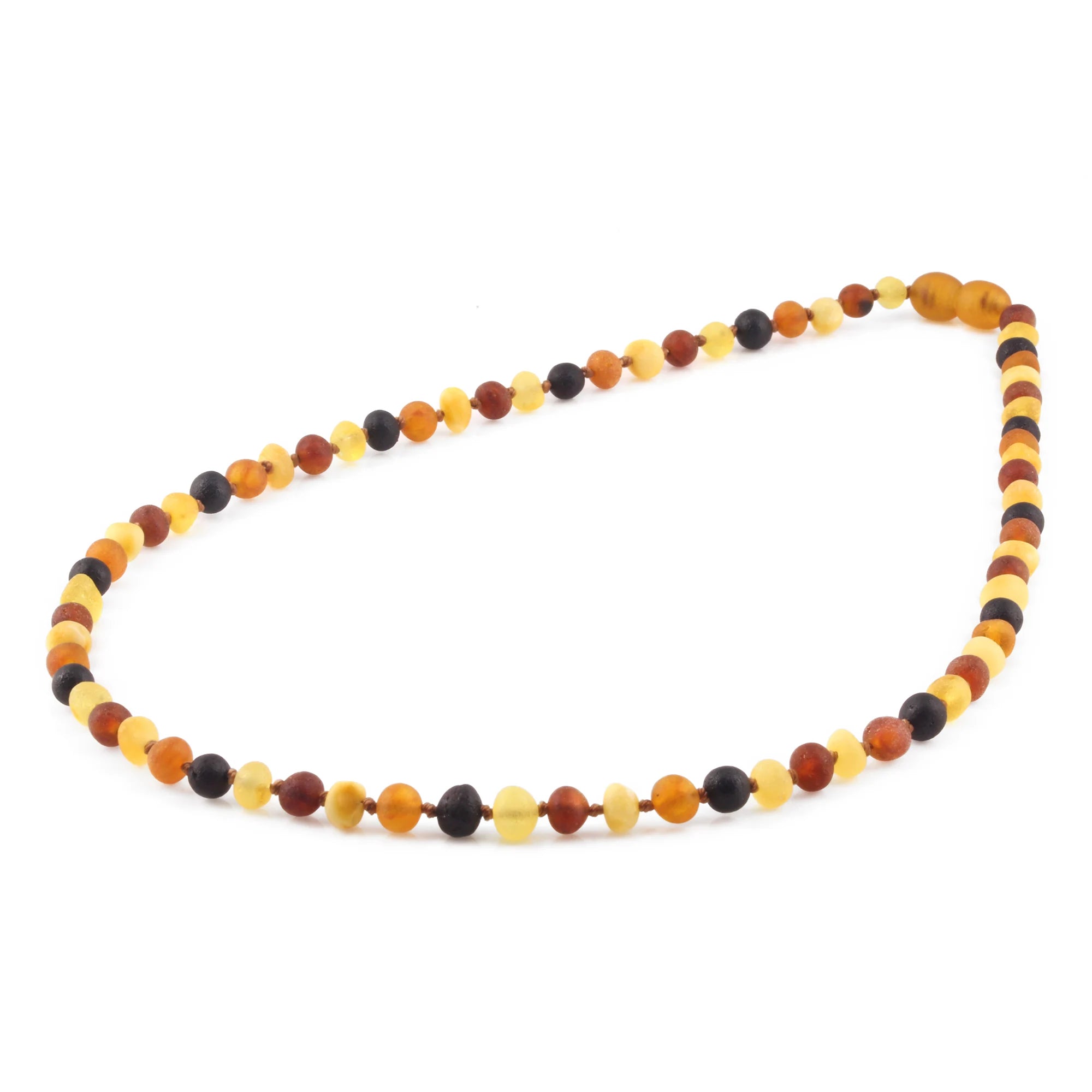 Adult Baltic Amber Necklace. Baroque Multicolour 5mm - XB54MM