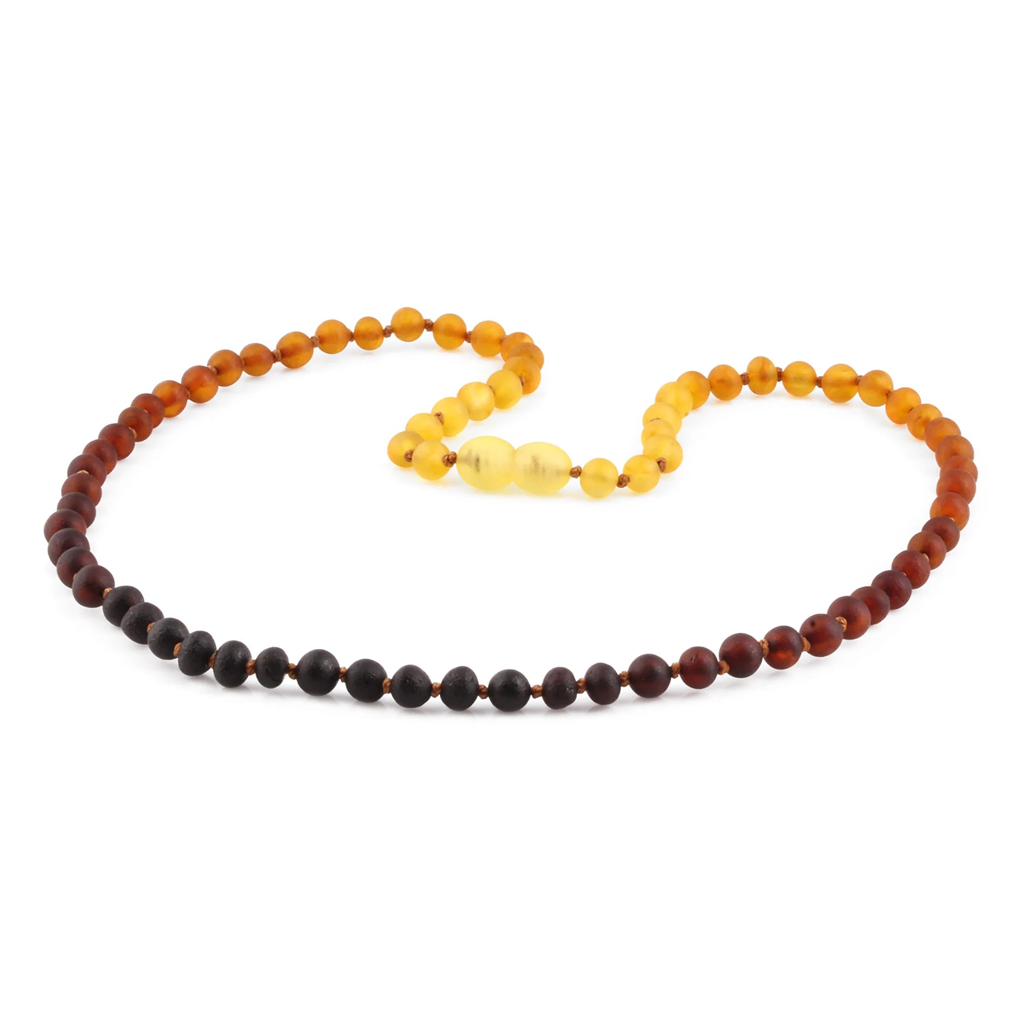 Adult Baltic Amber Necklace. Baroque Rainbow 5mm - XB54R1M