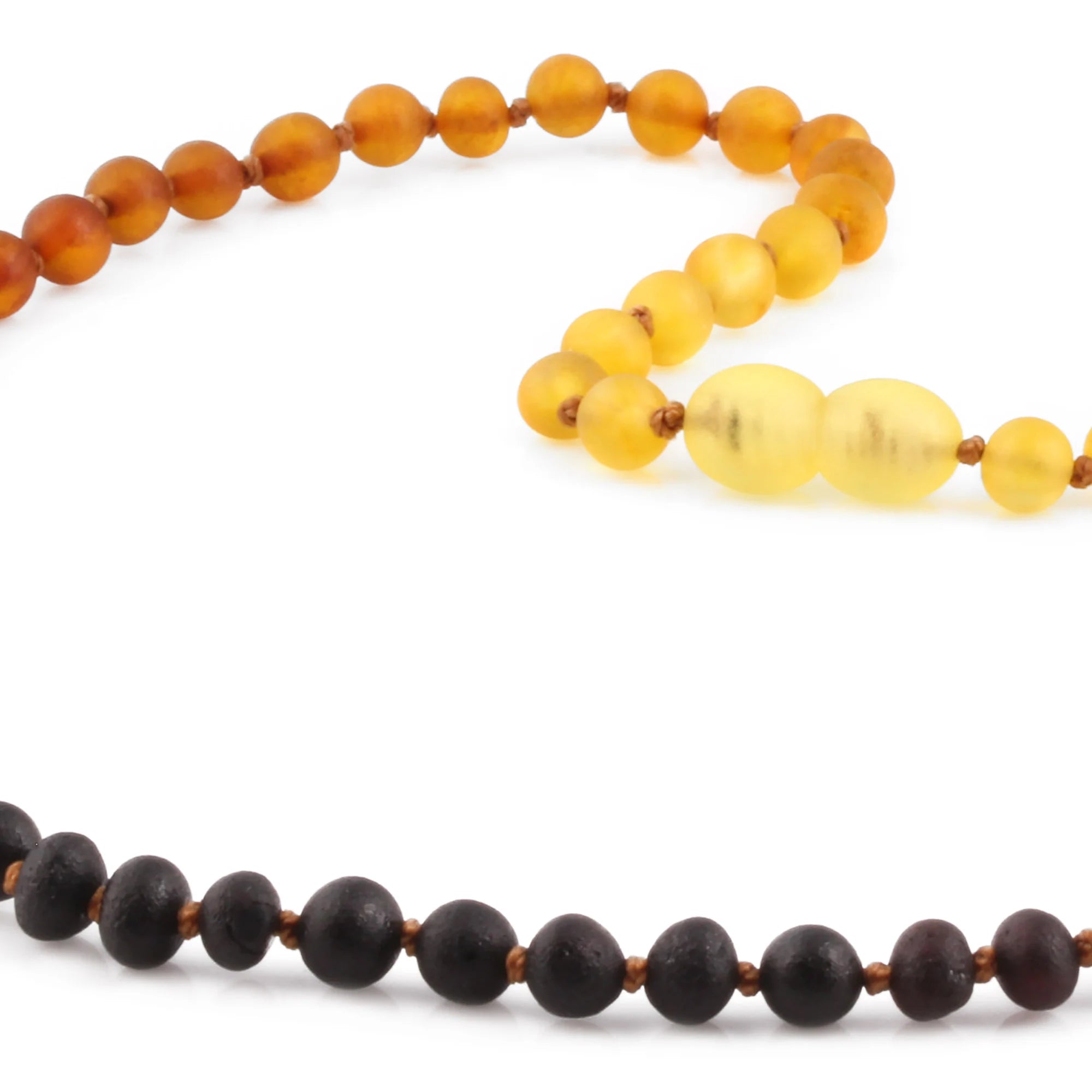 Adult Baltic Amber Necklace. Baroque Rainbow 5mm - XB54R1M