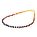 Multicolour Baltic amber baroque adult necklace, 45cm