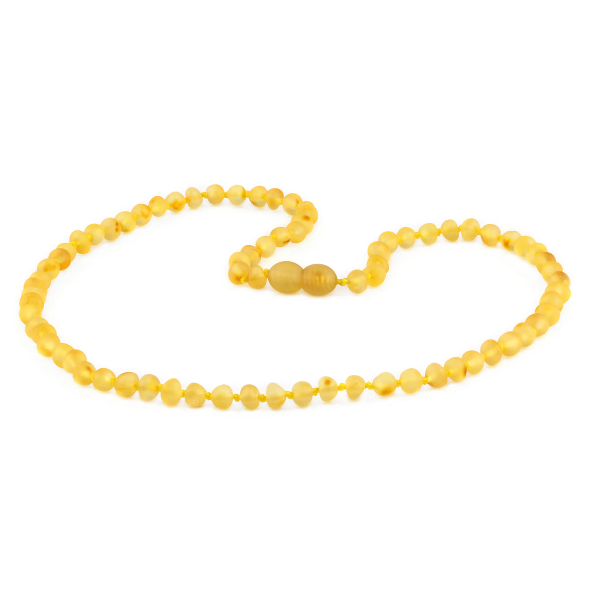 Adult Baltic Amber Necklace. Baroque Yellow 5mm - XB54YM