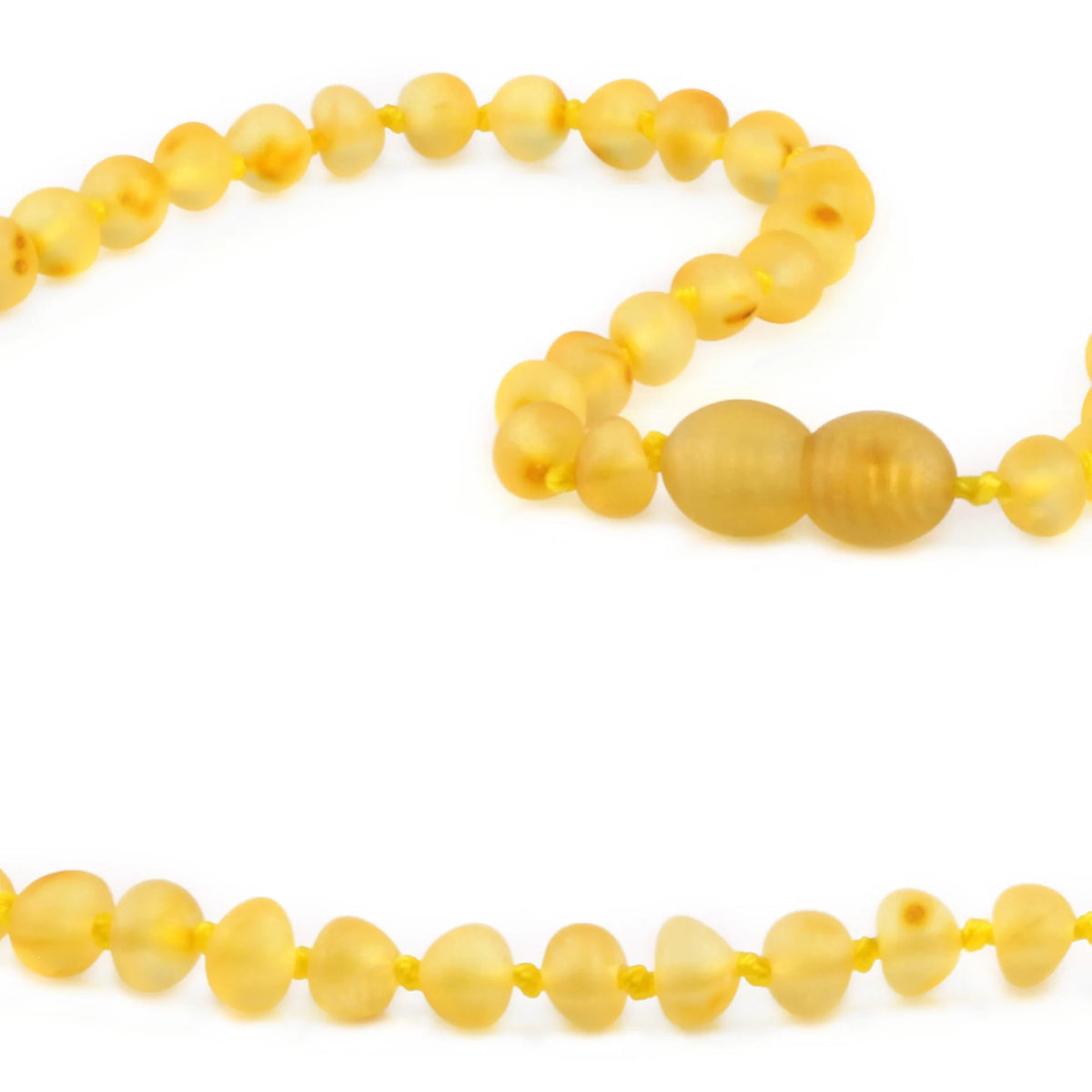 Adult Baltic Amber Necklace. Baroque Yellow 5mm - XB54YM