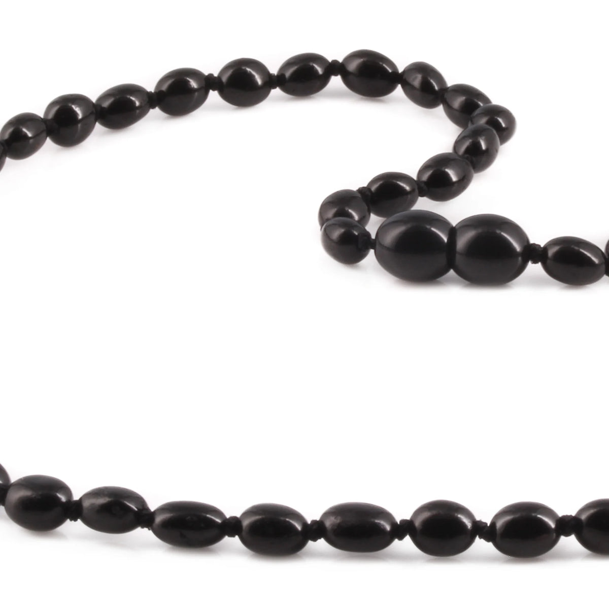 Adult Baltic Amber Necklace. Olive Black 5mm - XO54B