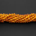 Baltic Amber Baby Teething Necklace Baroque Light Cognac Glossy Finish - Wholesale Lot of 10pcs - 32cm / 12.6in - XB43LC