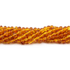 Baltic Amber Baby Teething Necklace Baroque Light Cognac Glossy Finish - Wholesale Lot of 10pcs - 32cm / 12.6in - XB43LC