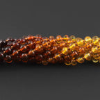Baltic Amber Baby Teething Necklace Baroque Rainbow Glossy Finish - Wholesale Lot of 10pcs - 32cm / 12.6in - XB54R2