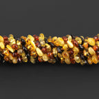 Baltic Amber Baby Teething Necklace Chips Multicolor Glossy Finish - Wholesale Lot of 10pcs - 32cm / 12.6in - CH1