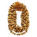 Baltic Amber Baby Teething Necklace Chips Multicolor Glossy Finish - Wholesale Lot of 10pcs - 32cm / 12.6in - CH1