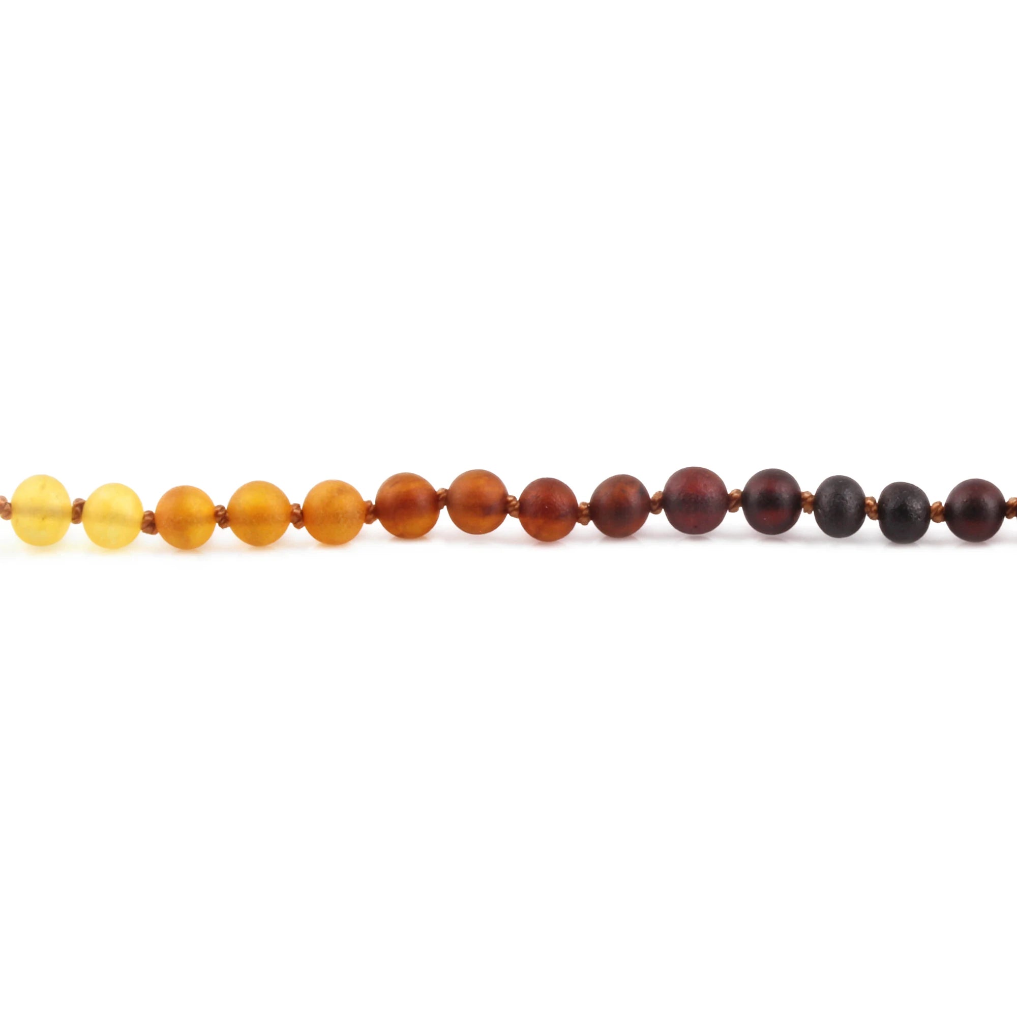Natural Baltic Amber Junior Bracelet. Baroque Rainbow 5mm - XB54R1M