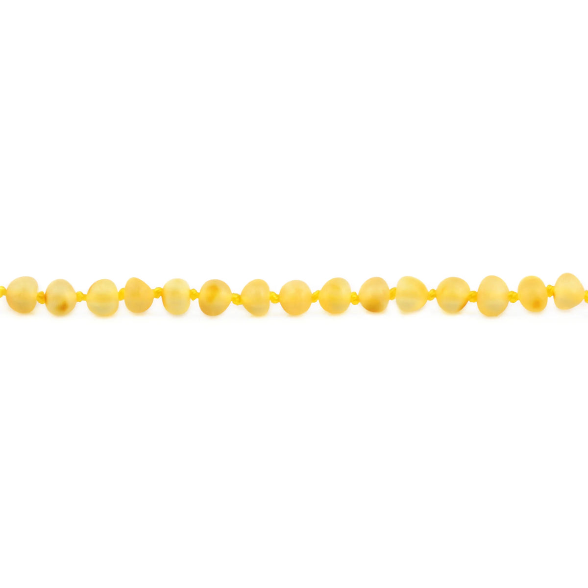 Natural Baltic Amber Junior Bracelet. Baroque Yellow 5mm - XB54YM