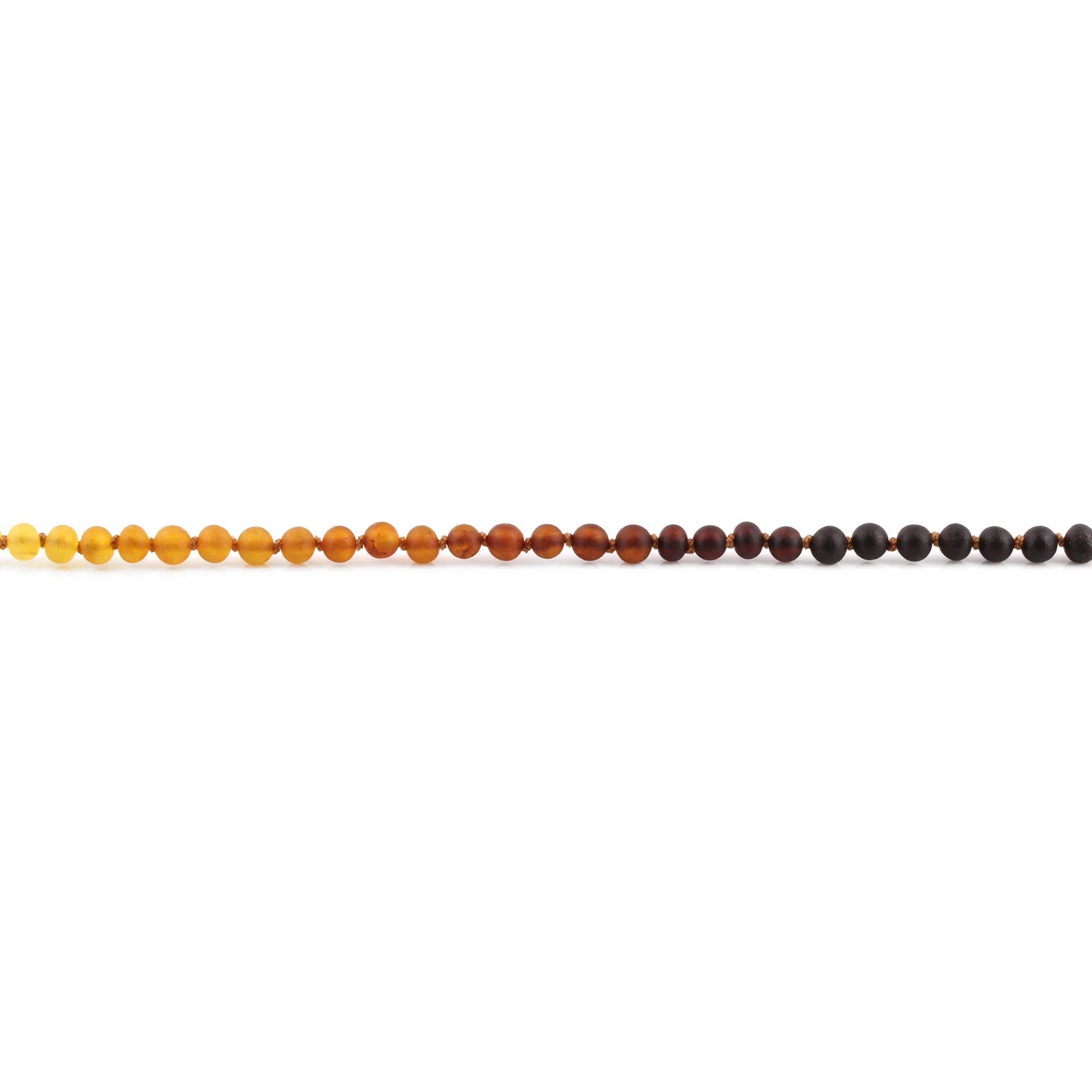 Baltic Amber Teething Necklace. Baroque Rainbow 5mm - XB54R1M