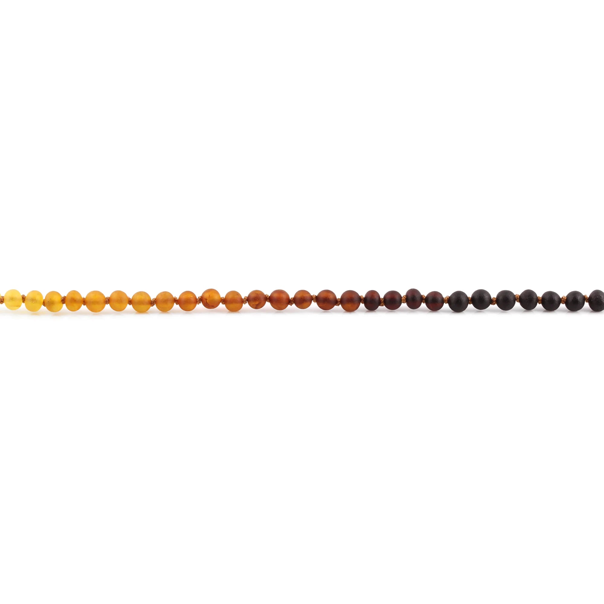 Natural Baltic Amber Junior Necklace. Baroque Rainbow 5mm - XB54R1M