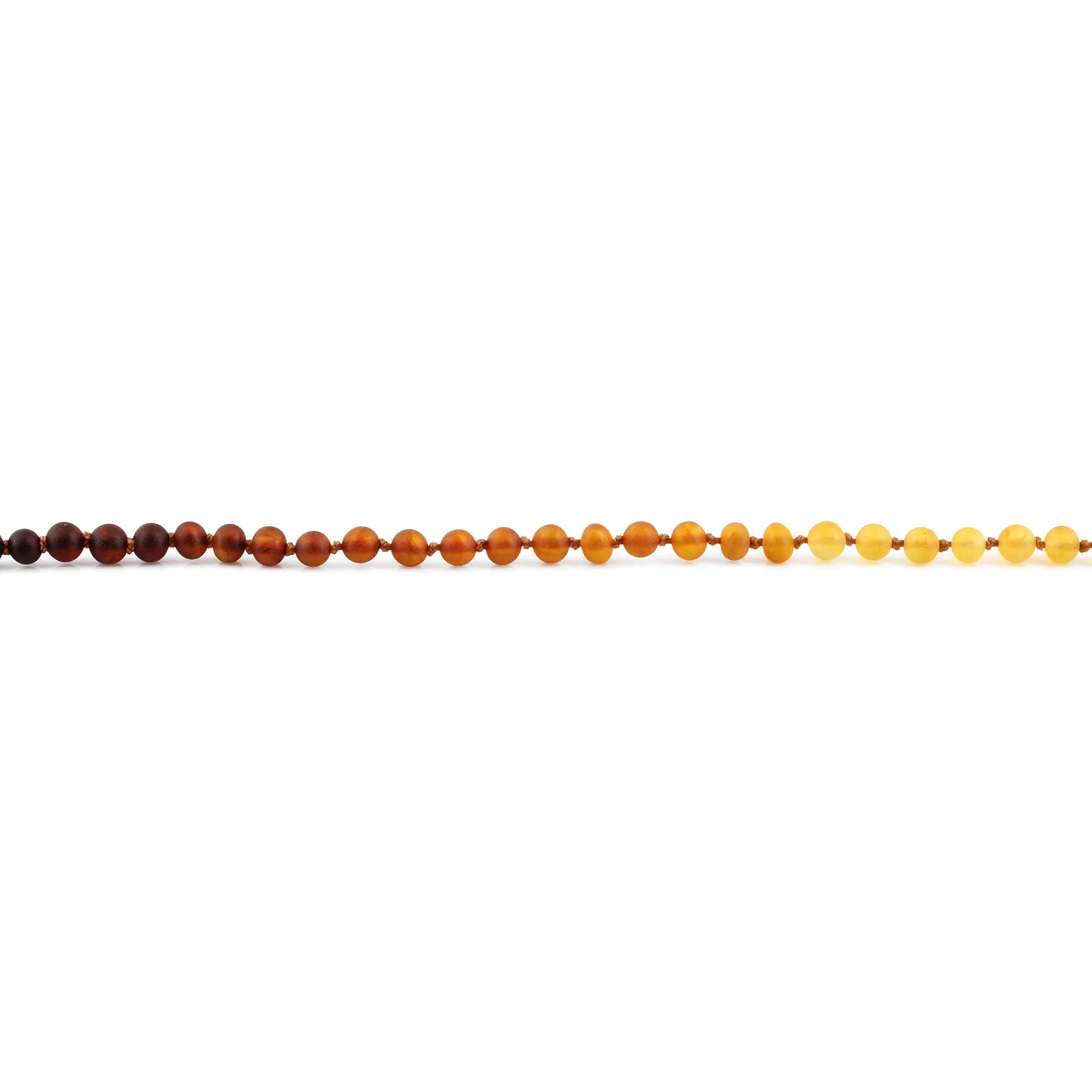 Natural Baltic Amber Junior Necklace. Baroque Rainbow 5mm - XB54R2M