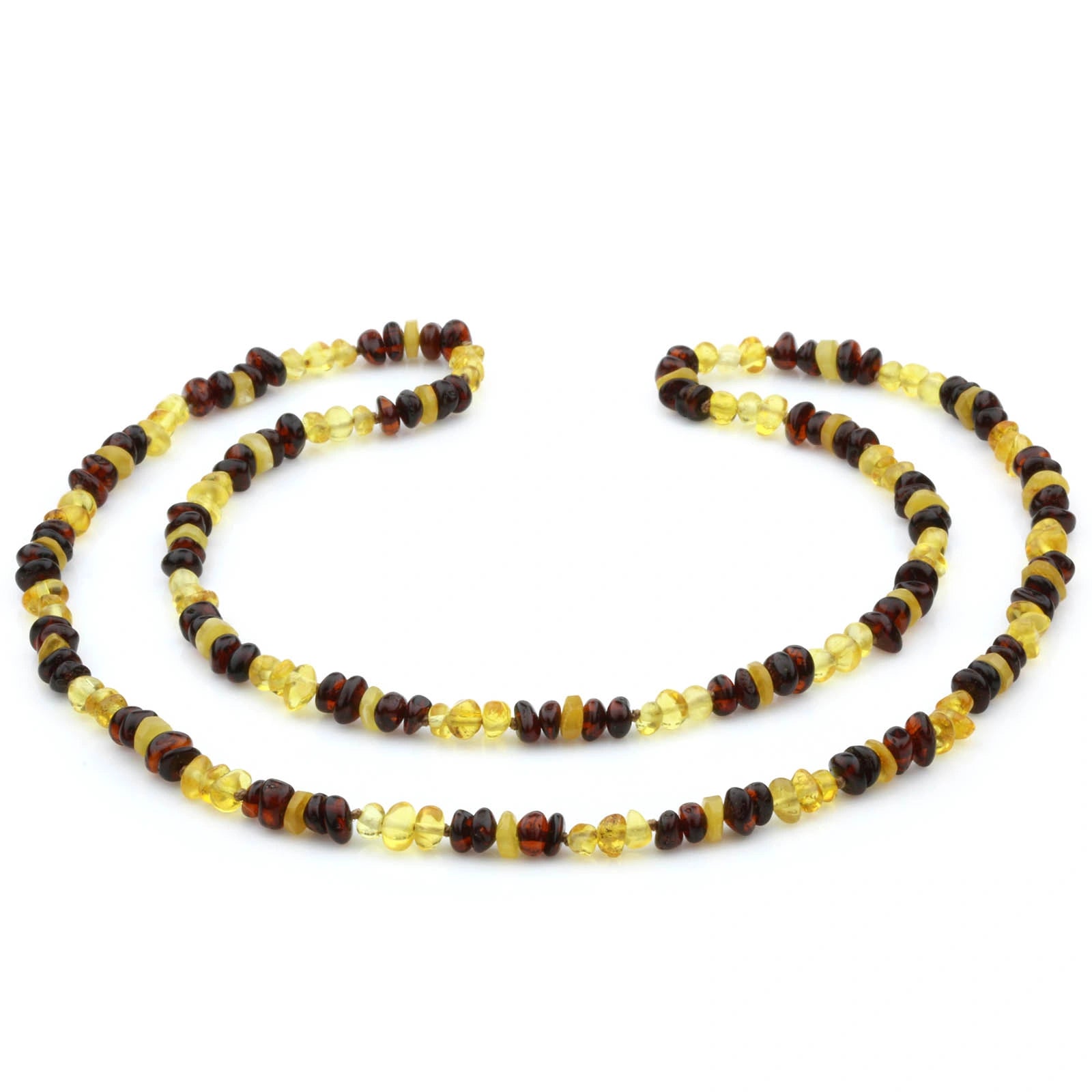 70cm Long Genuine Baltic Amber Necklace for Adult. AGS 003