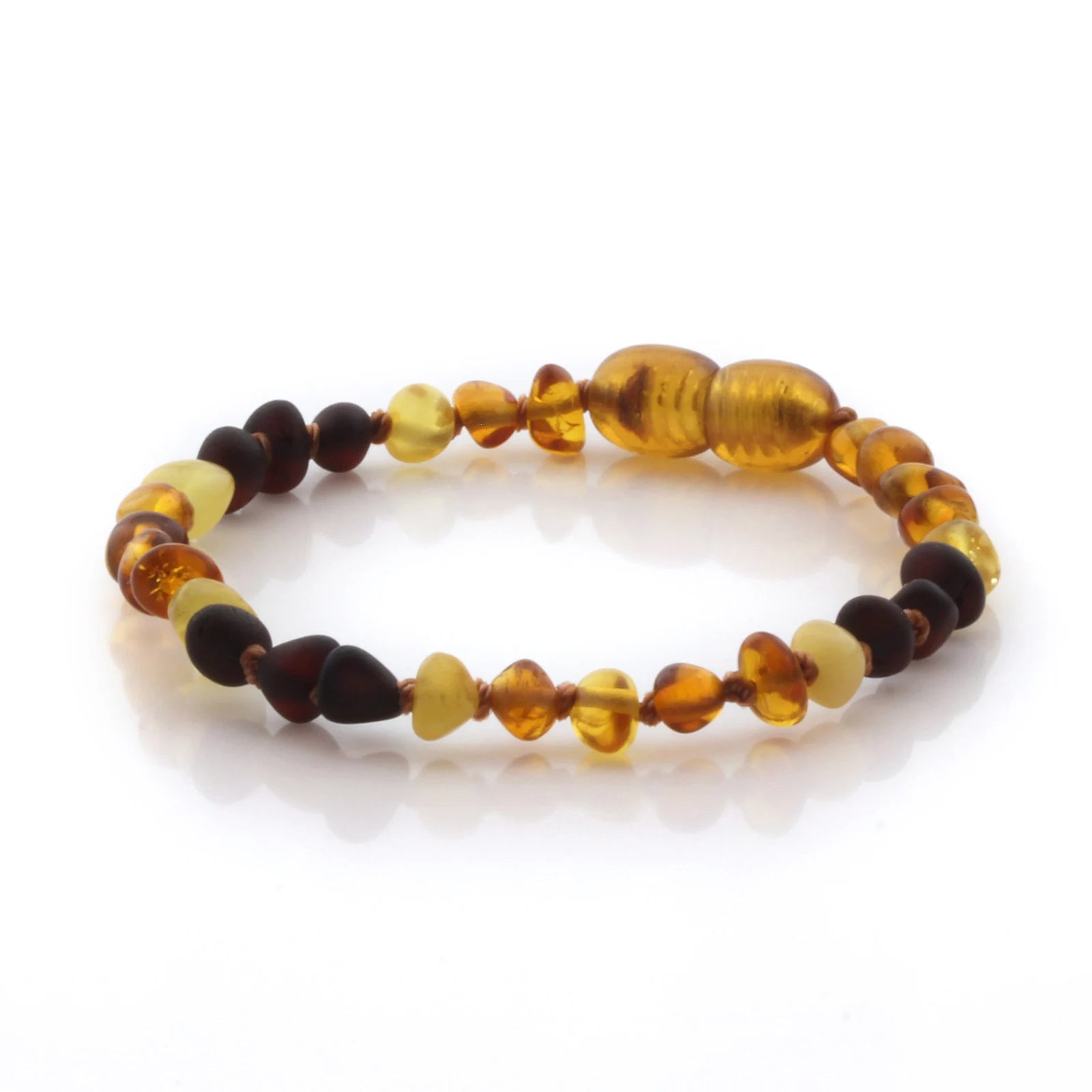 Natural Baltic Amber Teething Bracelet. Baroque LE106