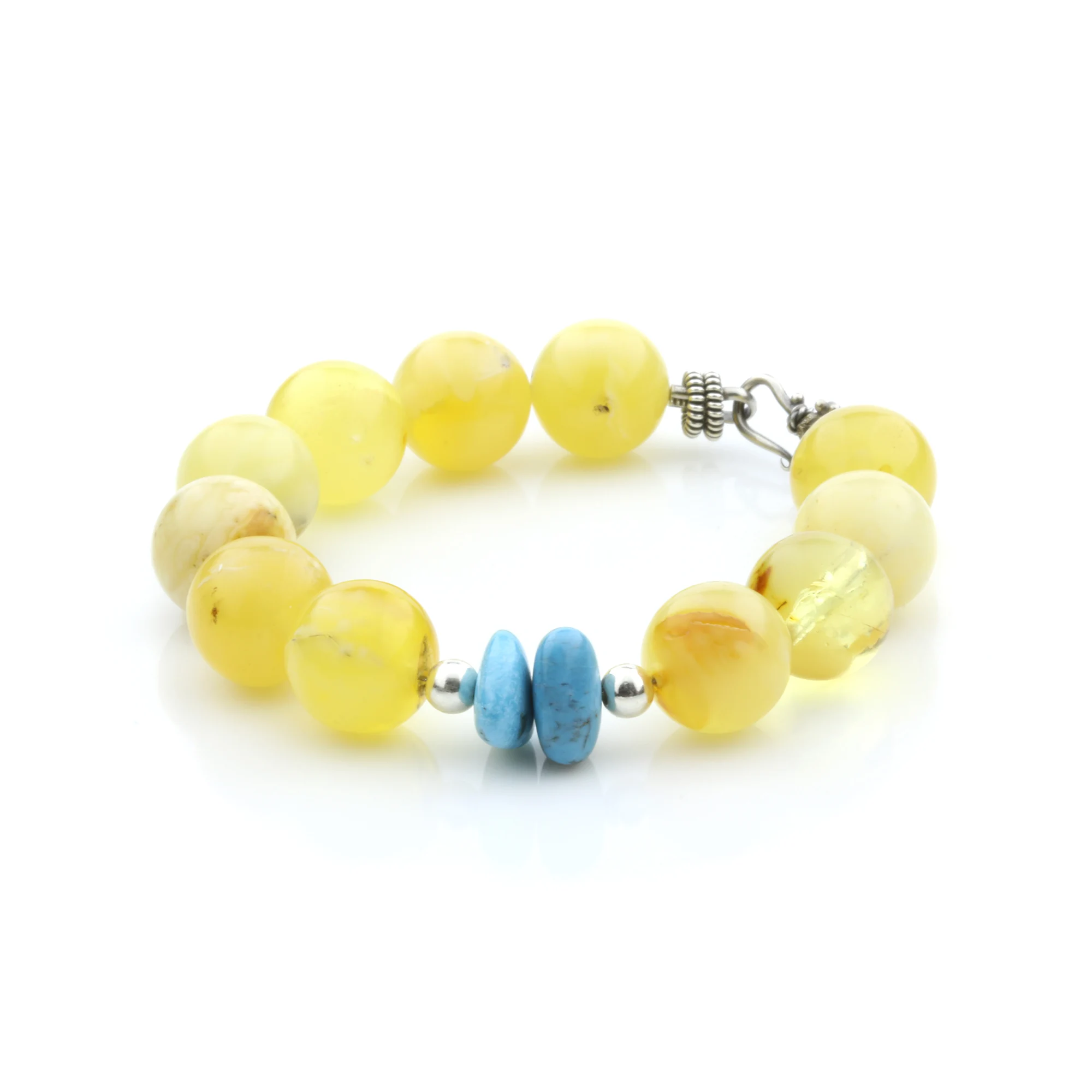 Adult Baltic Amber Bracelet Round Beads 13mm 22gr. SPS07