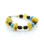 Adult Baltic Amber Bracelet Tablet Beads 19gr. SPS23