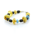 Adult Baltic Amber Bracelet Tablet Beads 19gr. SPS23