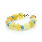 Adult Baltic Amber Bracelet Round Beads 12mm 21gr. SPS01