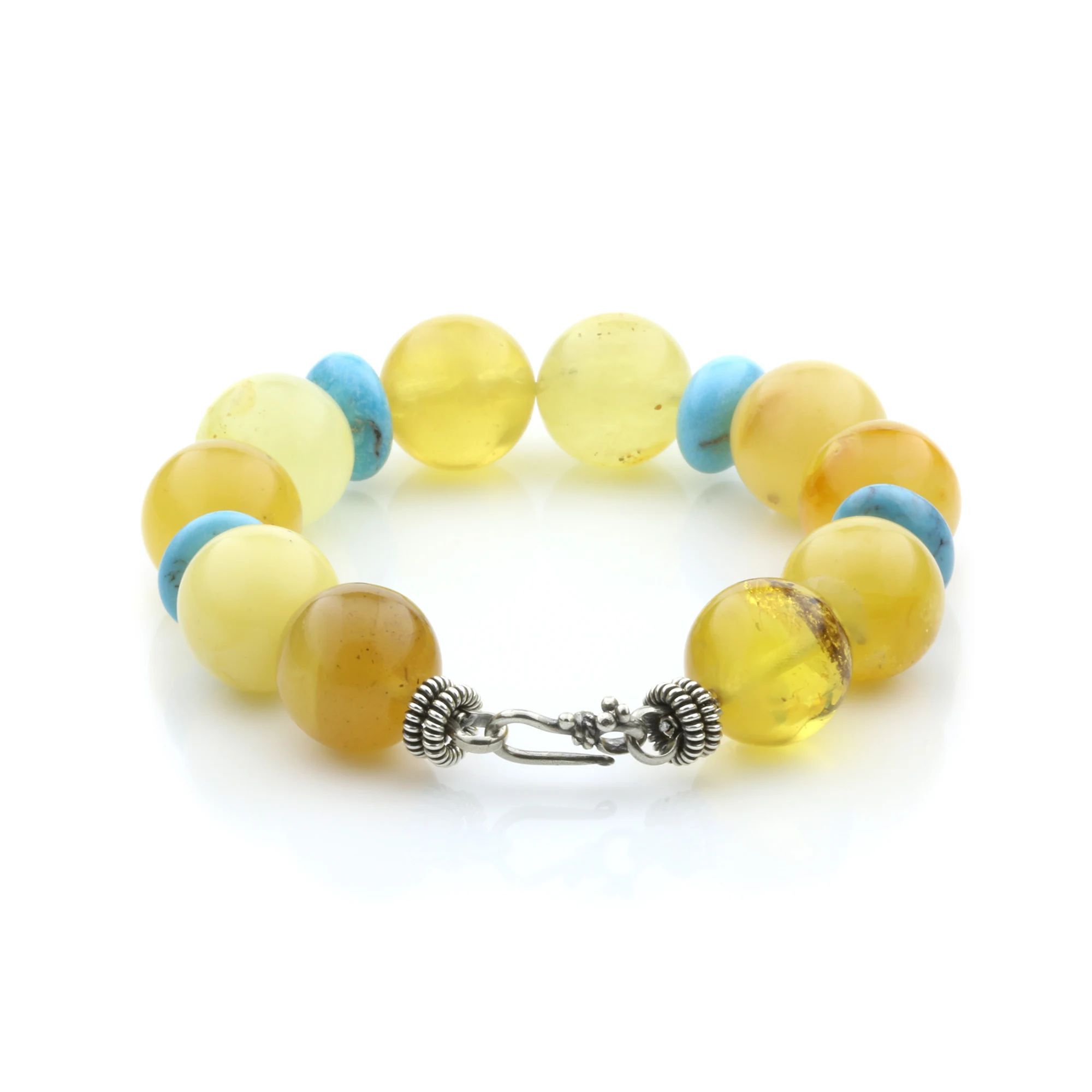 Adult Baltic Amber Bracelet Round Beads 12mm 21gr. SPS01