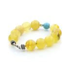 Adult Baltic Amber Bracelet Round Beads 11mm 18gr. SPS02