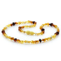 Multicolour Baltic amber adult necklace, 45cm