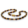 Multicolour Baltic amber adult necklace, 45cm