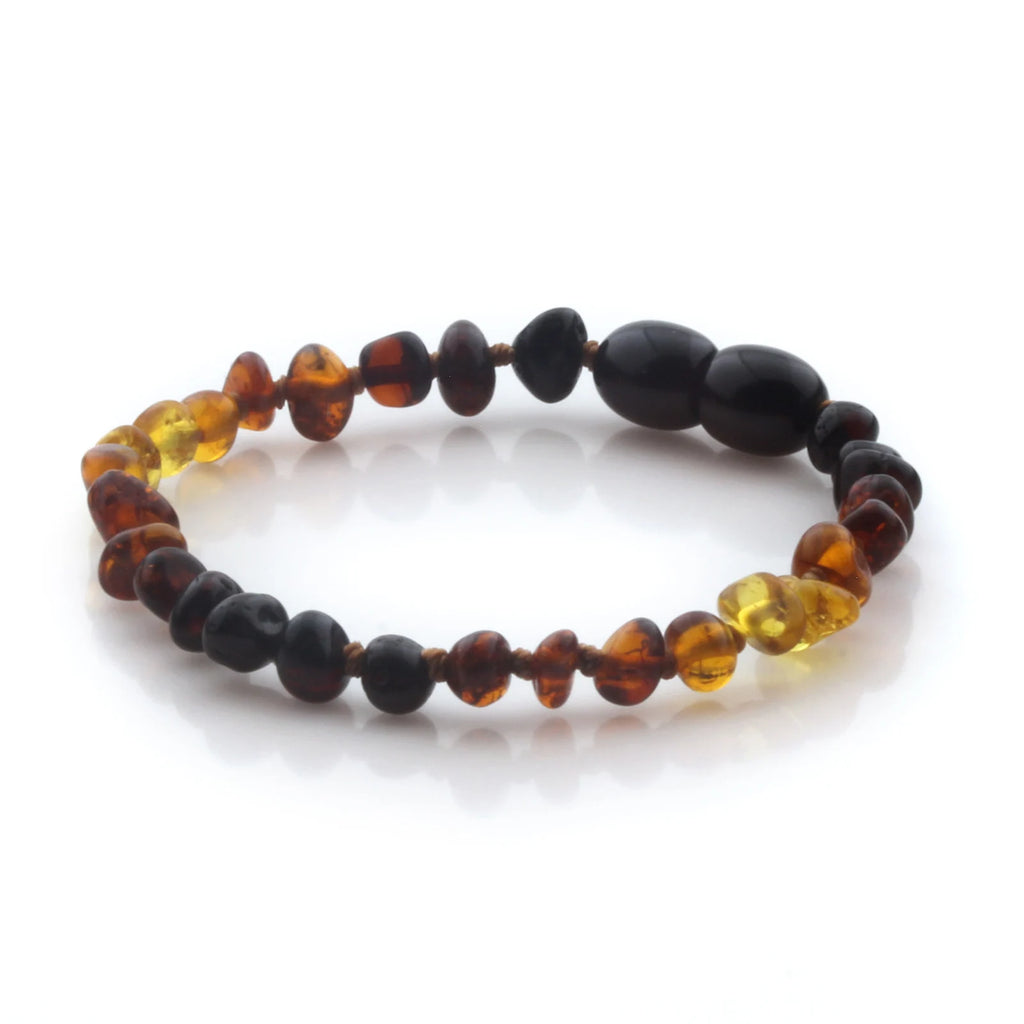 Natural Baltic Amber Teething Bracelet. Baroque LE94