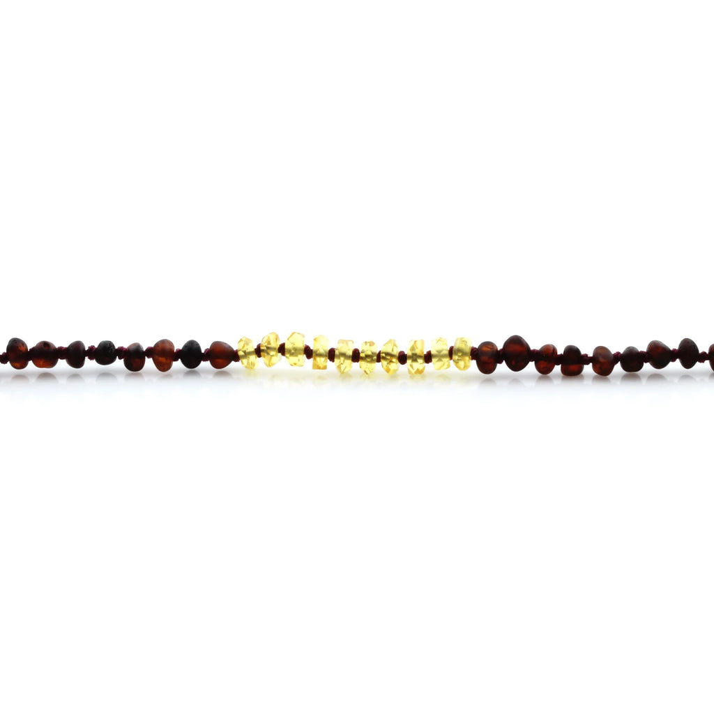 Natural Baltic Amber Teething Bracelet. Baroque LE77