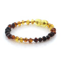 Natural Baltic Amber Teething Bracelet. Baroque LE95