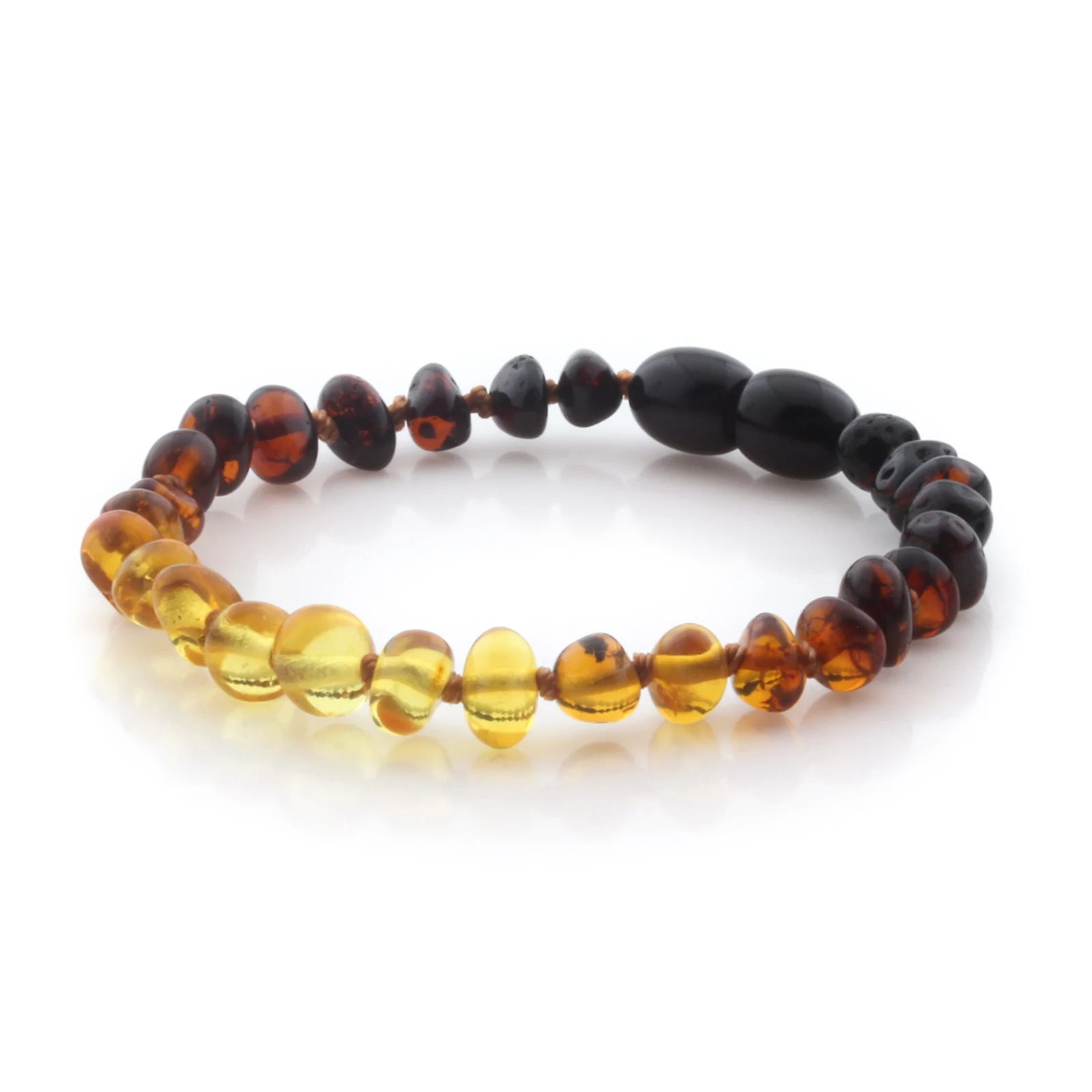 Natural Baltic Amber Teething Bracelet. Baroque LE96