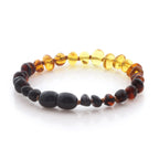 Natural Baltic Amber Teething Bracelet. Baroque LE96