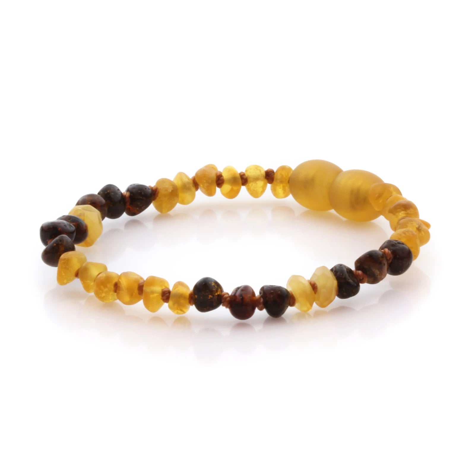 Natural Baltic Amber Teething Bracelet. Baroque LE85