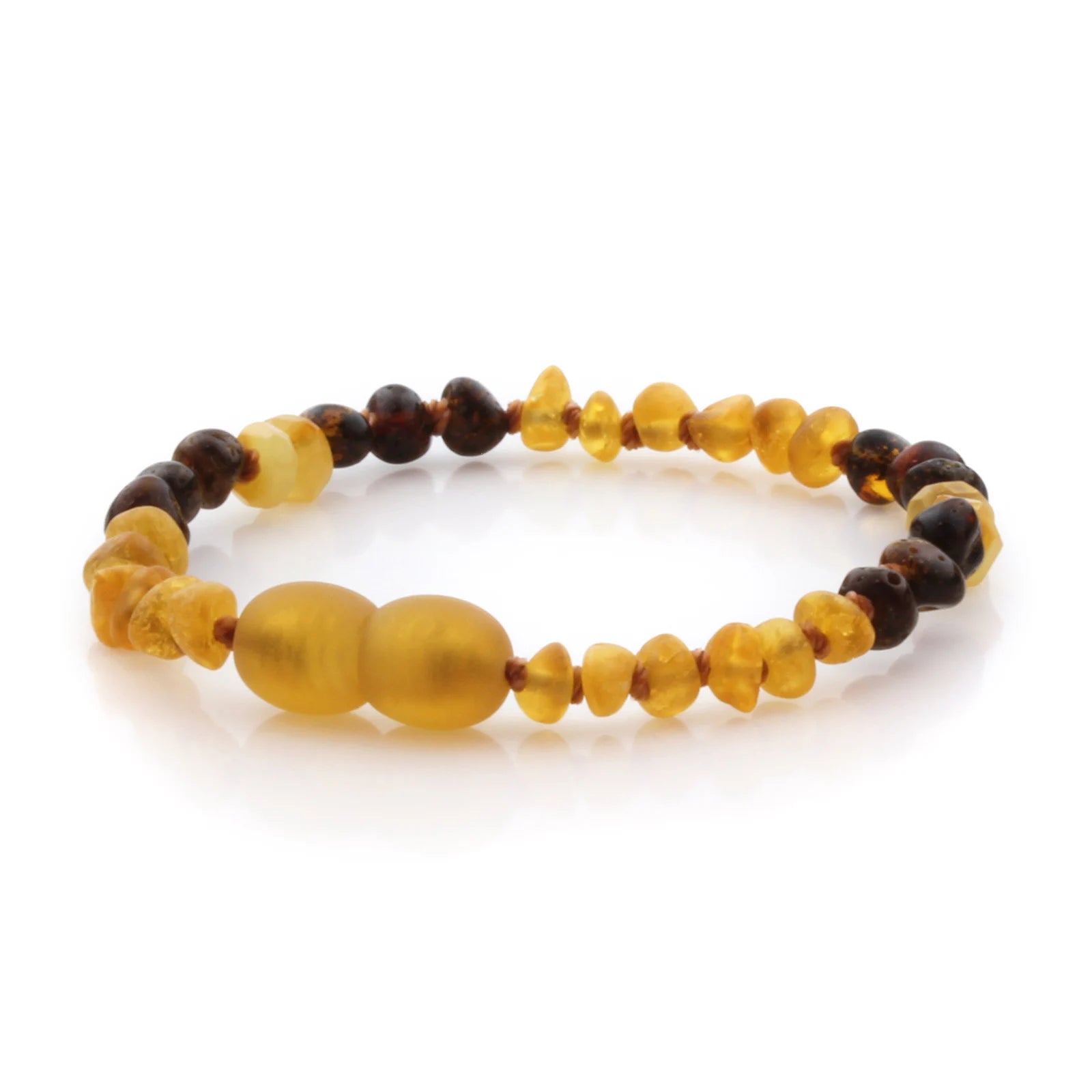 Natural Baltic Amber Teething Bracelet. Baroque LE85