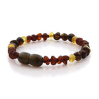Natural Baltic Amber Teething Bracelet. Baroque LE86
