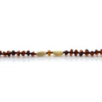Natural Baltic Amber Teething Bracelet. Round Flat LE91