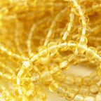 Adult Baltic Amber Bracelet. Baroque Yellow 5mm - XB55Y