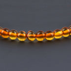 Adult Baltic Amber Bracelet. Baroque Light Cognac 5mm - XB55LC
