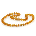 Adult Baltic Amber Necklace. Baroque Light Cognac 5mm - BA124