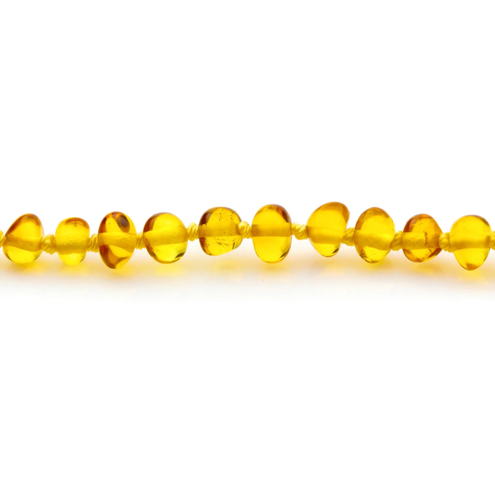 Adult Baltic Amber Necklace. Baroque Light Cognac 4mm - BA151